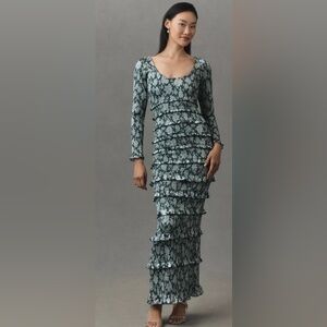 V. Chapman Lanie Ruffle Maxi Dress